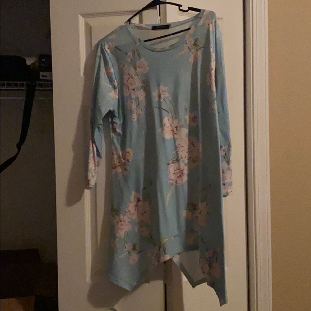 Blue Floral Dress